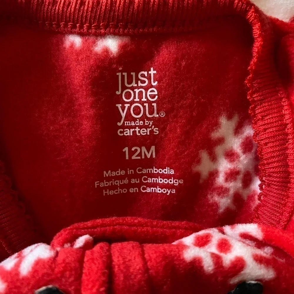 NWT-JUST ONE YOU-HOLIDAY PAJAMAS-12 MONTHS